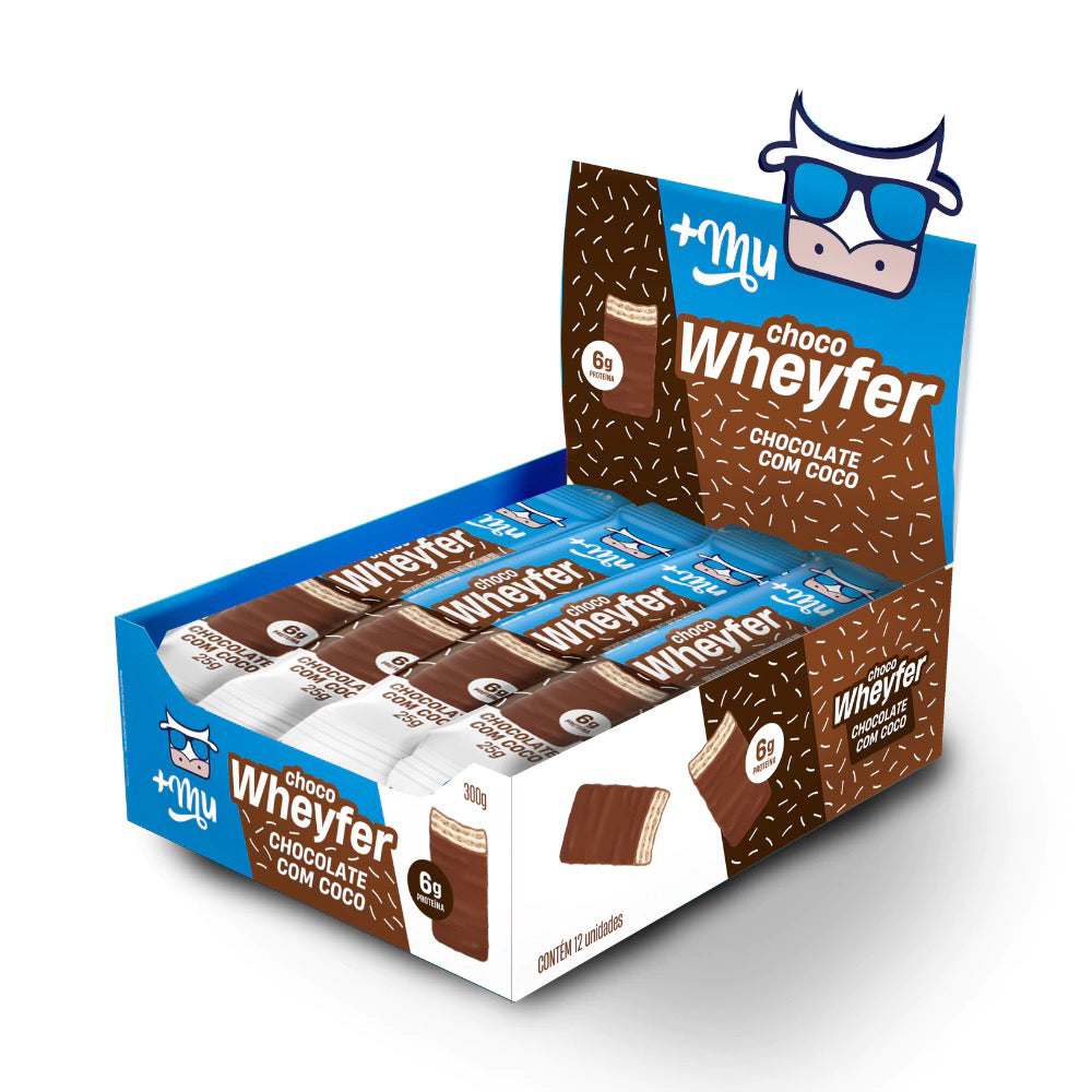 +Mu Barra de Proteína Wheyfer Chocolate com Coco-25g
