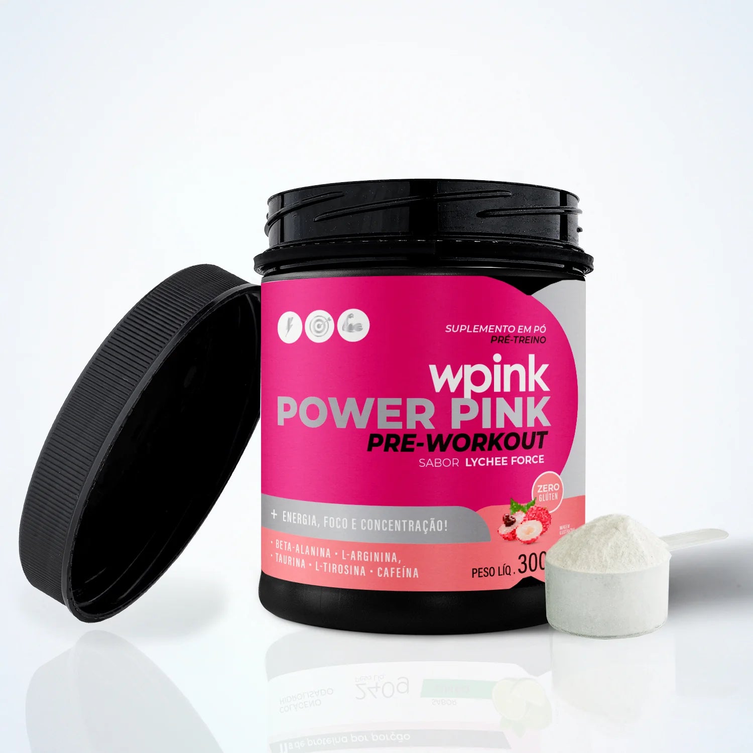 Wpink Pre Treino Lichia-300g