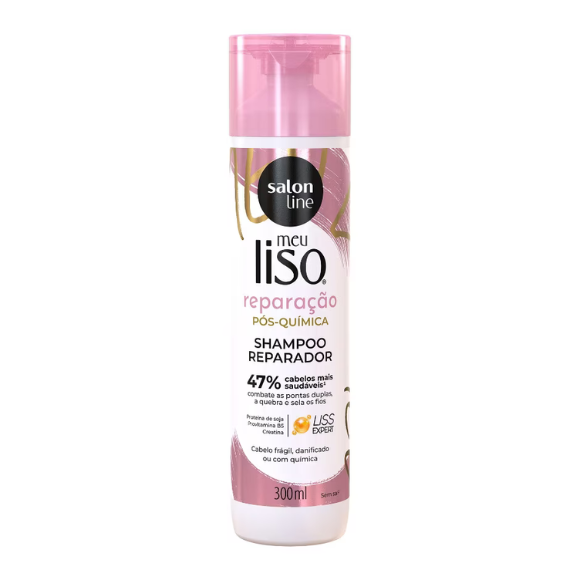 Meu Liso Reparação Pós-Química Shampoo Reparador-300ml