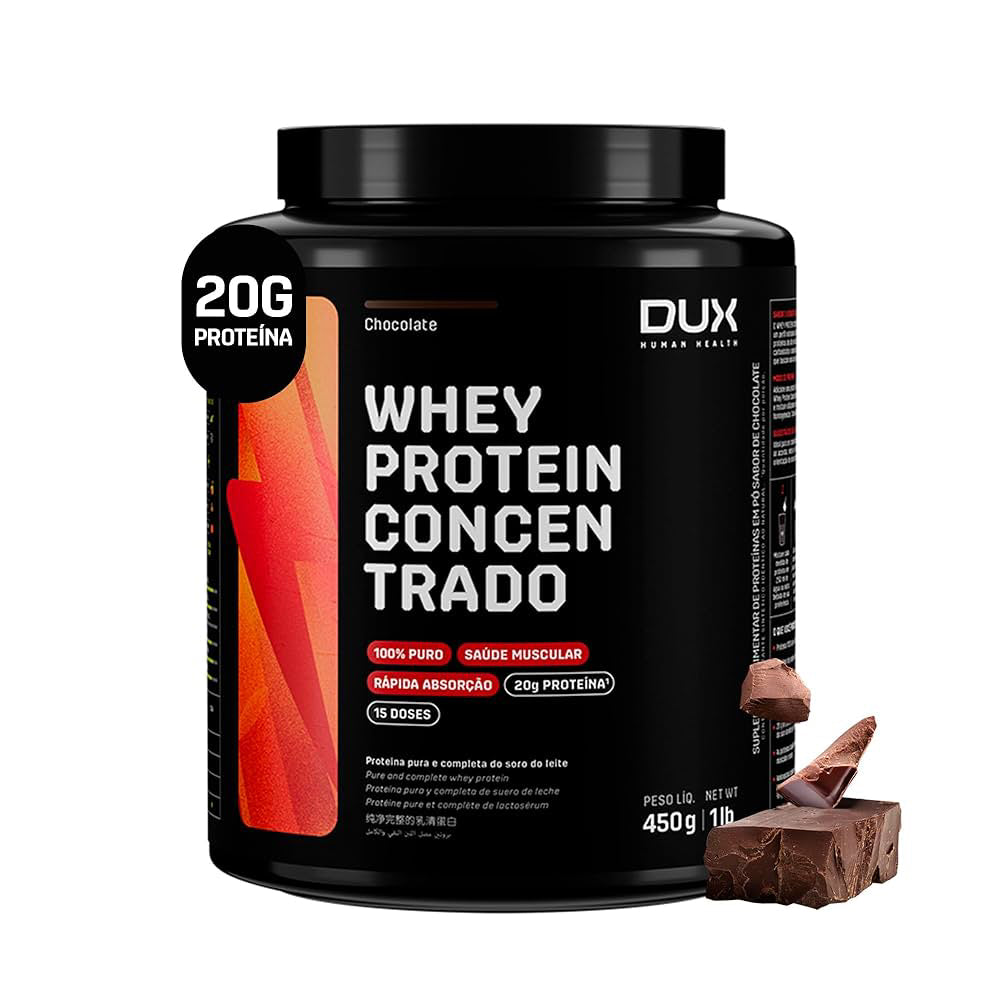 Dux Whey Protein Concentrado Chocolate-450g
